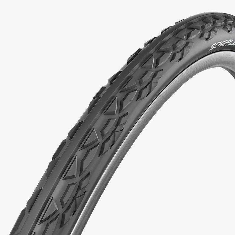 Close up of a down town two grip tyre.