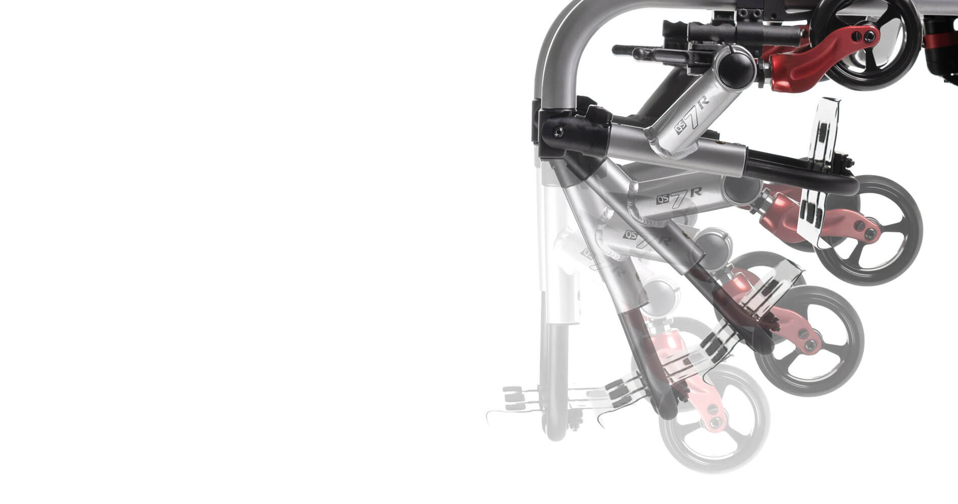 The only adjustable rigid wheelchair that folds