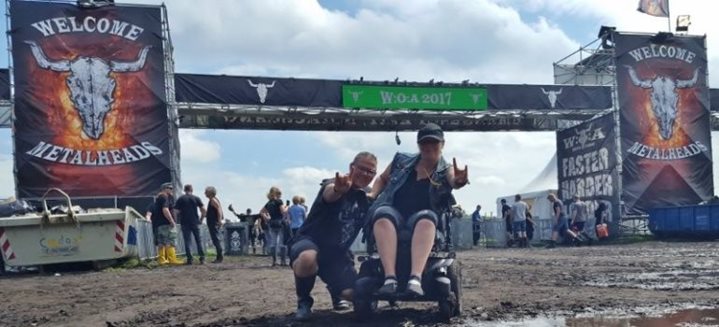 Wacken open air festival 2017 in a wheelchair