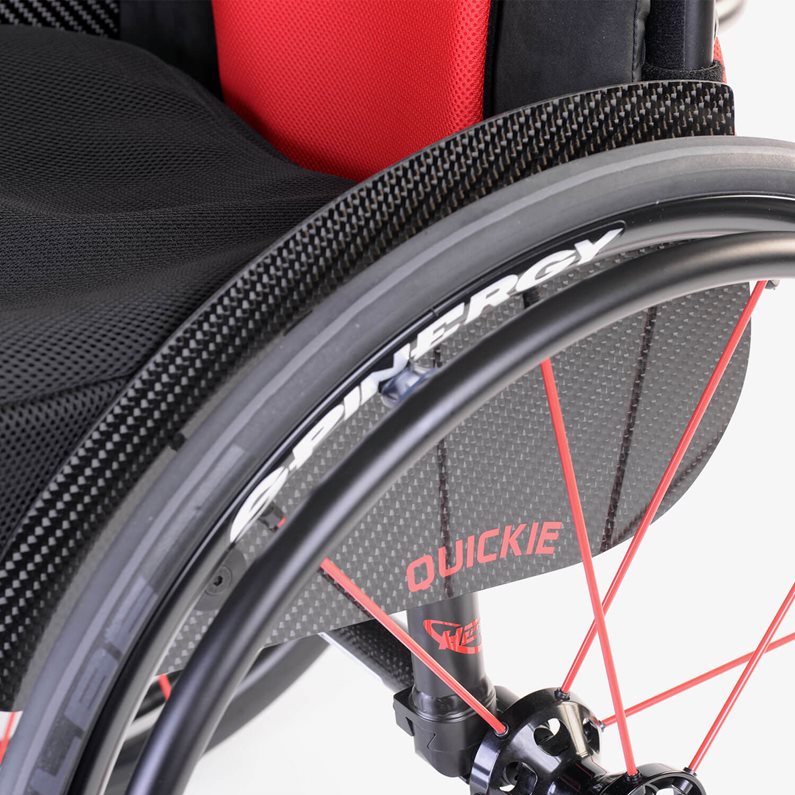 Carbon sideguard (with wheel mounted)