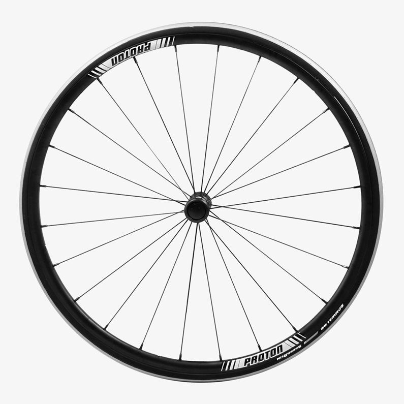 Close up of a proton wheel.