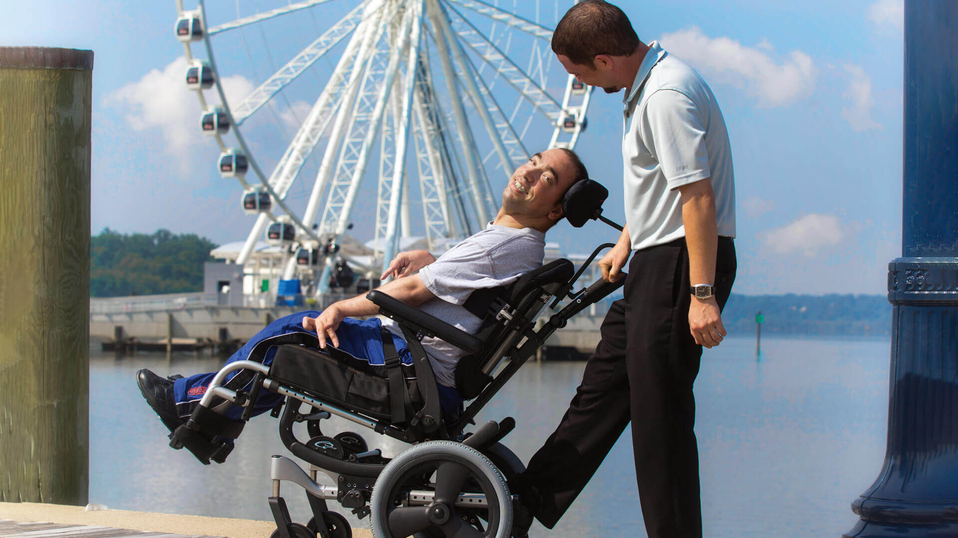 Evitar cadas en silla de ruedas