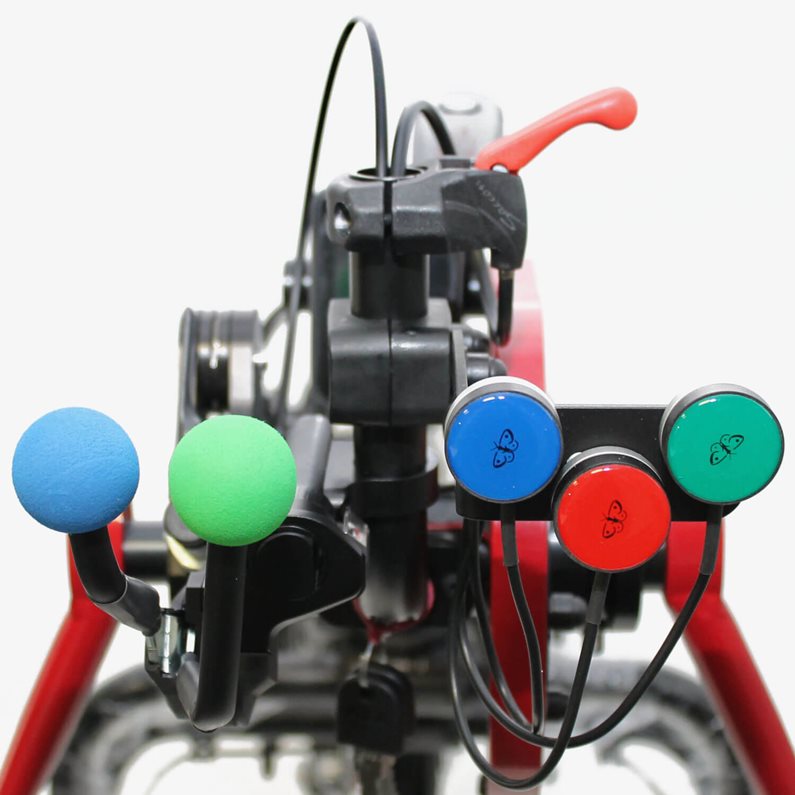 Gear shifter for tetraplegia users